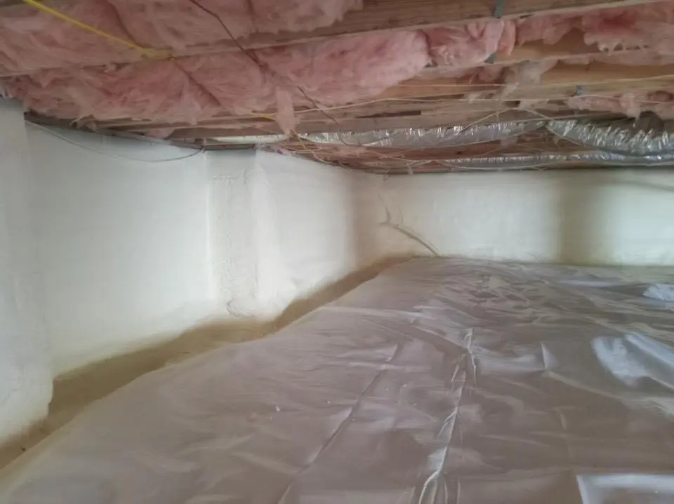Crawl space encapsulation with closed-cell spray foam for Spray Foam Roofing in Dillon